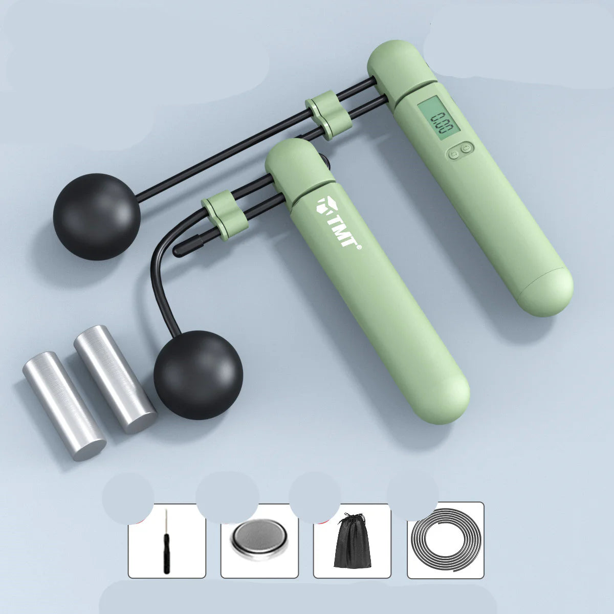 Smart Jump Rope Wireless Fitness Tracker Weight Loss Workout Steel Cable Exercise Rope Professional Slimming Tool