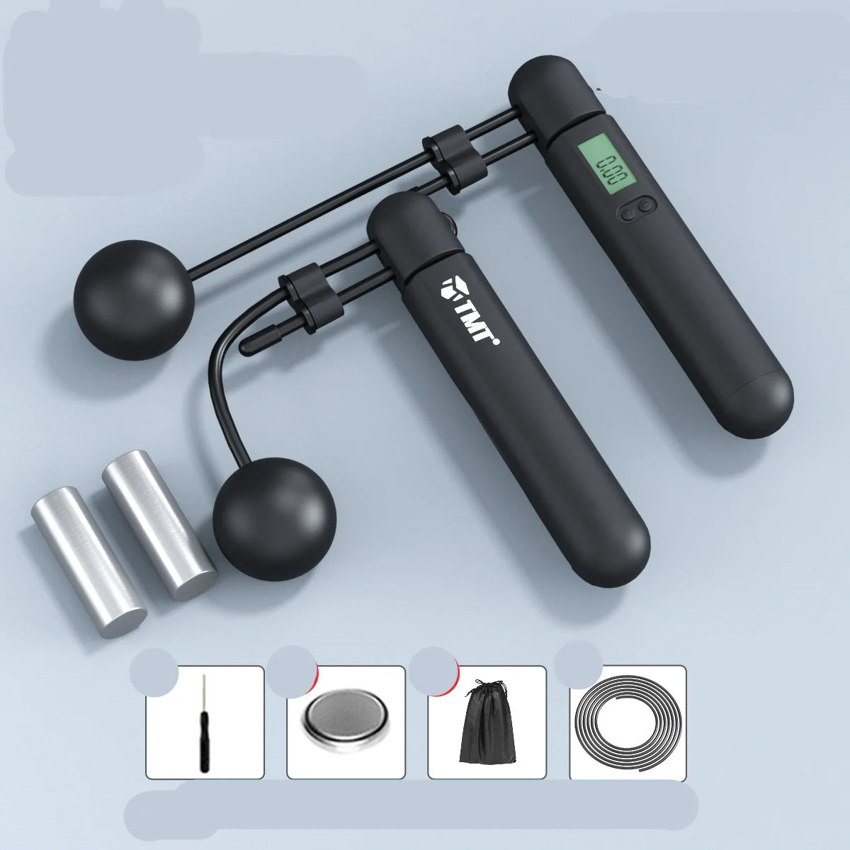 Smart Jump Rope Wireless Fitness Tracker Weight Loss Workout Steel Cable Exercise Rope Professional Slimming Tool