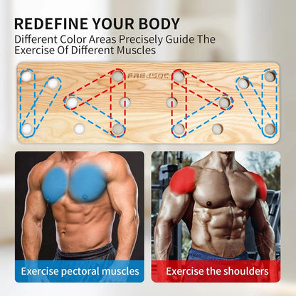 Solid Wooden Push up Stands 10 in 1,Push up Board,Portable Gym Accessories, Strength Training Equipment, Original Patent Design – Home Workout Equipment，For Men and Women