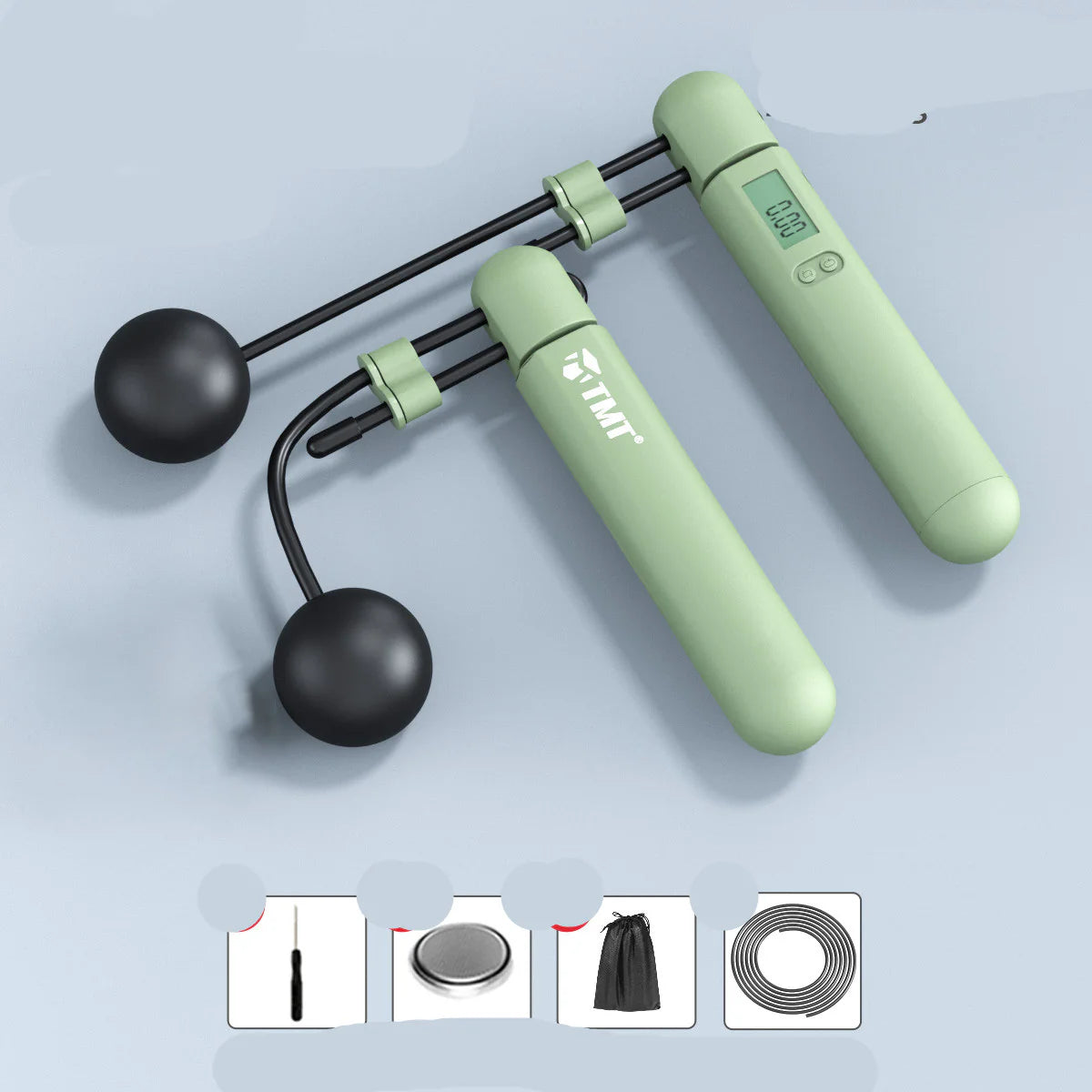 Smart Jump Rope Wireless Fitness Tracker Weight Loss Workout Steel Cable Exercise Rope Professional Slimming Tool