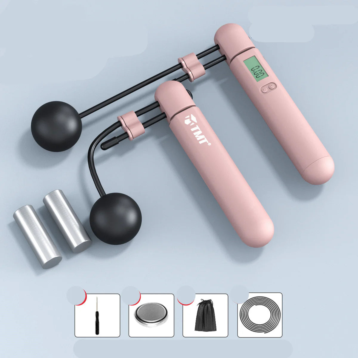 Smart Jump Rope Wireless Fitness Tracker Weight Loss Workout Steel Cable Exercise Rope Professional Slimming Tool